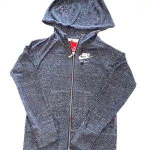 Nike Kids Dark Gray Zip-Up Hoodie